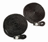 3/8" X 72" Braided Rope Black (Pair) (Fender Accessories) by Taylor Made (11313)**(WSL)