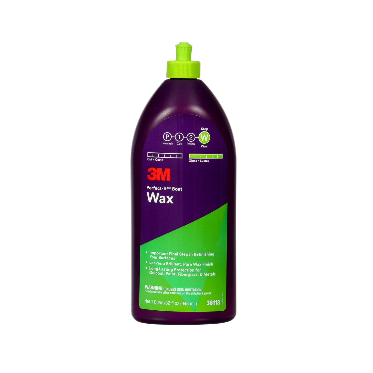 3M Rubbing Compound One Quart Bottle - Fiberglass Cleaners