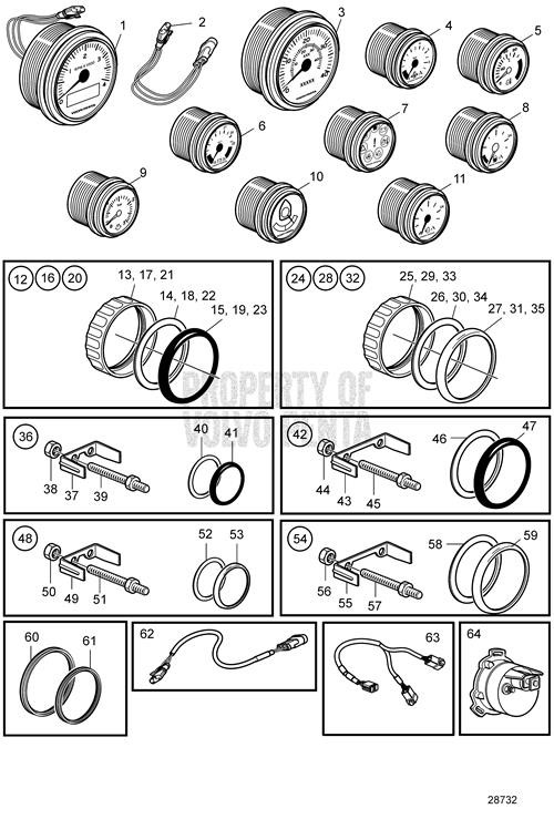 Oil Pressure Gauge by Volvo Penta (874909) ProPride Marine