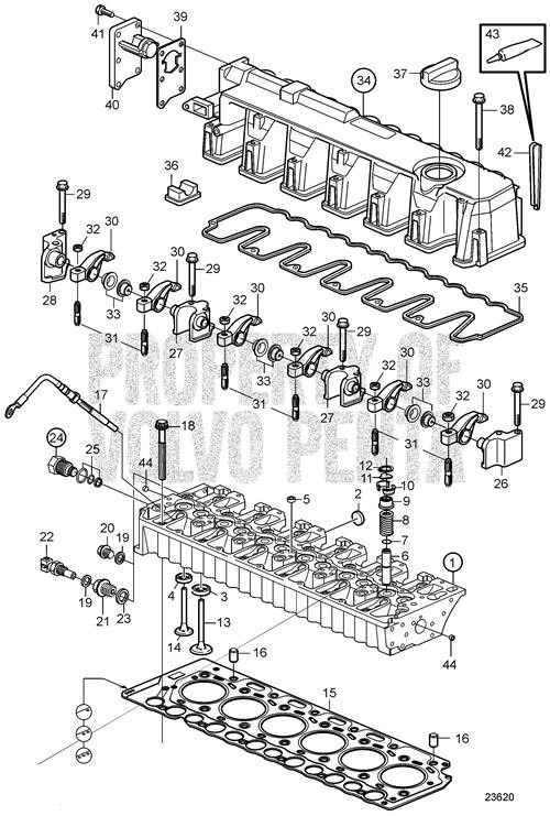 Rocker Arm Shaft by Volvo Penta (20805516) ProPride Marine