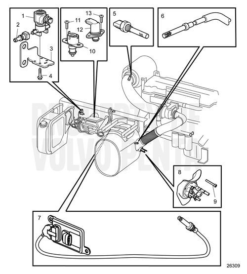 Temperature Sensor by Volvo Penta (21390063) ProPride Marine