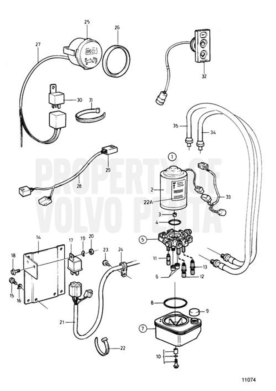 volvo penta trim pump