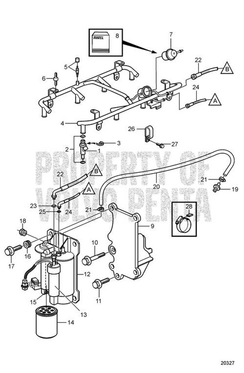 Fuel Pipe by Volvo Penta (3861280) - ProPride Marine