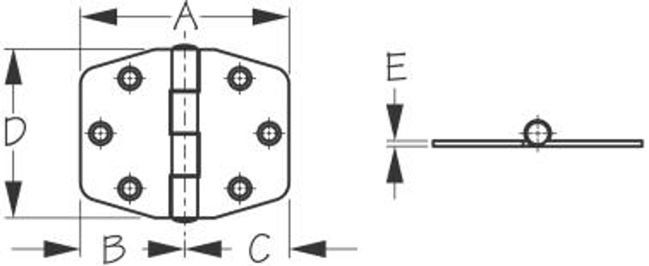 Ss Heavy Duty Hinge 3