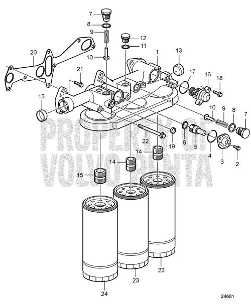 Piston Cooling Valve by Volvo Penta (1546305) ProPride Marine