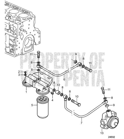 Fuel Filter Housing by Volvo Penta (20801706) ProPride Marine