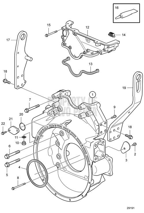 Timing Gear Cover by Volvo Penta (22672833) ProPride Marine