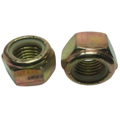 7/8-9 Sae Brass Nylock Nut Propeller End Of Shaft by Marine Machining & Manufacturing (7/8-9 NYLOCK NUT)