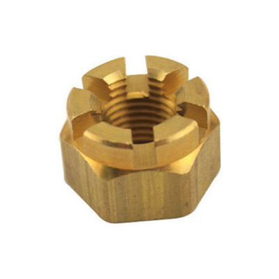 Br.Castle Nut 1 1/4- 7 Nut 1 3/4 Shaft by Marine Machining & Manufacturing (1 1/4-7 CAST.NUT)