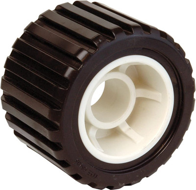 Wobble Roller   4" Ribbed  Black by Tie Down Engineering (86427)**(WSL)