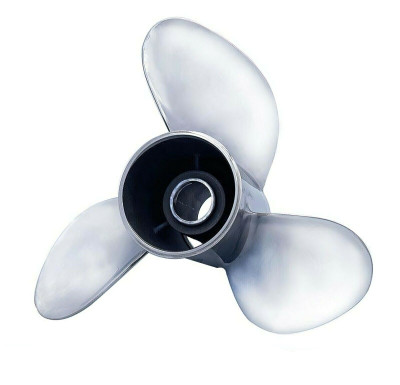 13 1/2 X 17 Stainless Steel Three Blade Right Hand Propeller Stella Vx Includes Adapter Ring by PolaStorm (4989-3135-17VX)