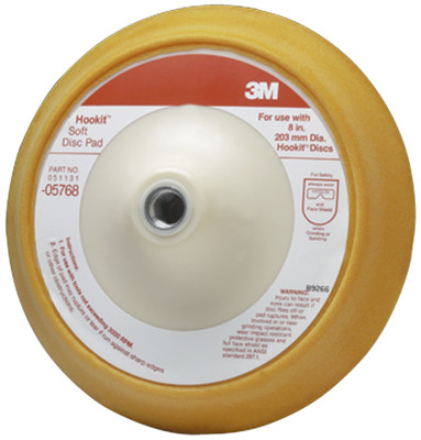 3M Hookit Soft Disc Pad, 05768, 8 inch, 1 per case by 3M (7000045673)