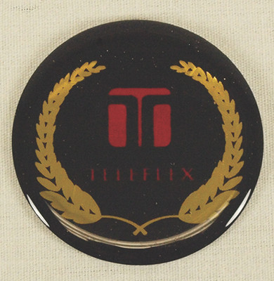 Decal "T" Gold On Red - Round by Sea Star Solutions (3914016)