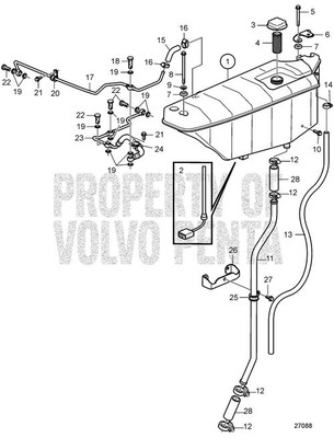 Bracket by Volvo Penta (22105849)