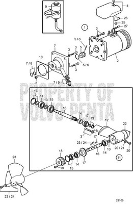 Drive Gear Set by Volvo Penta (41100694) Drive Gear Set by Volvo Penta (41100694)