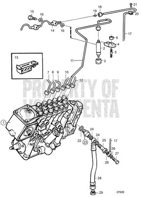 Pressure Pipe by Volvo Penta (849631)
