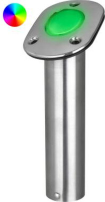 Ss Flsh Rod Holder & Cap W/Led by Sea Dog Marine (325181) Ss Flsh Rod Holder & Cap W/Led by Sea Dog Marine (325181)