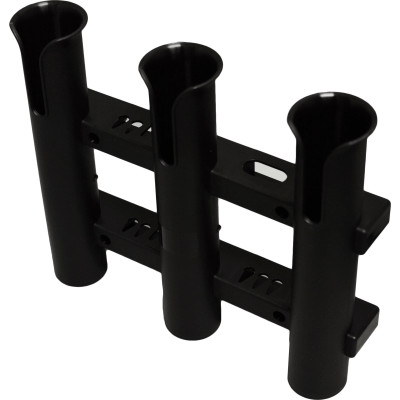 3 In 1 Molded Rod Holder Rod Rack - Black - Pkgd. by TH Marine (RHRM-3B-DP)