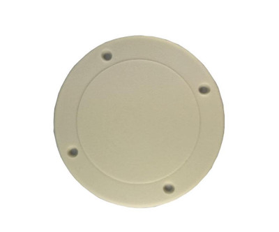 5 5/8" Screw Down Deck Plate - Off White by TH Marine (SDP-1W-DP)