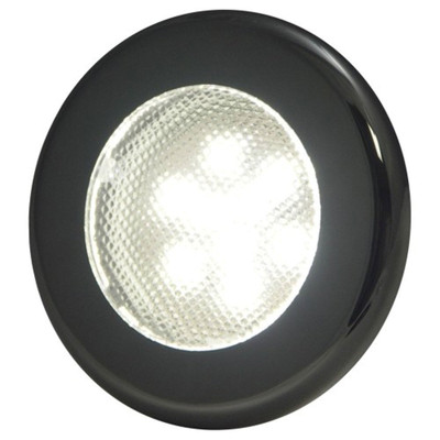 White - 3" Led Recessed Mount Flood Light, 3 Bezels, W, B, C  P4 Leds - Retail by TH Marine (LED-51847-DP)