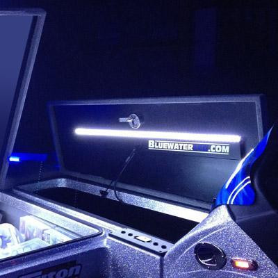 Elite Led Rod Locker Light - Single Side - Red by TH Marine (LEDBW-109-1-R-DP)