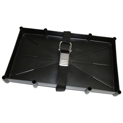 27 Series Battery Tray W/ Stainless Steel Buckled Strap by TH Marine (NBH-27-SSC-DP)