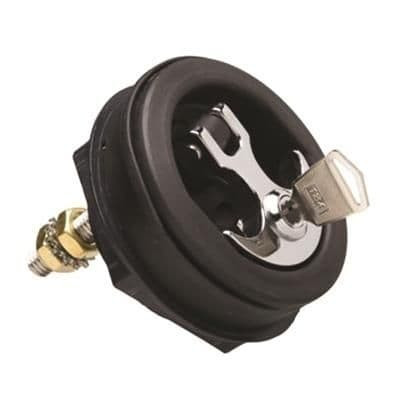 Locking Anchor Lock - Black W/ Chrome Handle by TH Marine (ALC-1-DP) Locking Anchor Lock - Black W/ Chrome Handle by TH Marine (ALC-1-DP)