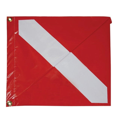 Diver Down Flag Red Vinyl 13X15 (Flag And Pennants) by Taylormade (4200)