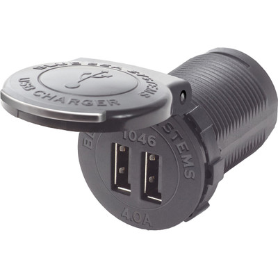 Blue Sea 1046 48V Dual USB Charger Socket Mount - P/N 1046