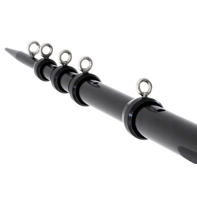 Tigress XD Telescoping Aluminum Outrigger Poles - 18' - 1-1/2" OD - Black - P/N 88925-1