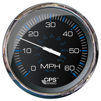 Faria Chesapeake Black 5" Studded Speedometer - 60 MPH (GPS) - P/N 33761