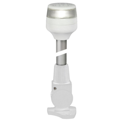Hella Marine NaviLED 360 Compact All Round Lamp - 2nm - 12" Fold Down Base - White - P/N 980960311