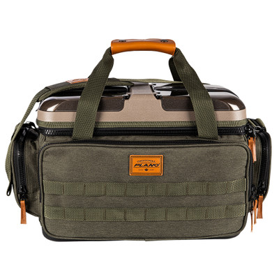 Plano - Double-Sided 19-Compartment Satchel - Sandstone & Green