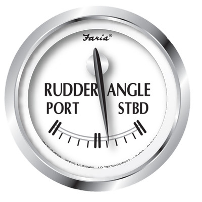 Faria Newport SS 2" Rudder Angle Indicator Gauge - P/N 25006