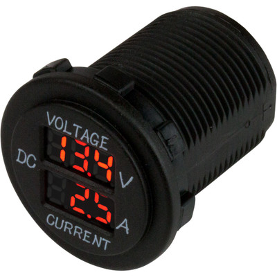 Sea-Dog Round Voltage & Amp Meter - 6V-30V & 0 Amp - 10 Amp Meter - P/N 421625-1 Sea-Dog Round Voltage & Amp Meter - 6V-30V & 0 Amp - 10 Amp Meter - P/N 421625-1