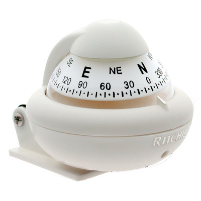 Ritchie X-10W-M RitchieSport Compass - Bracket Mount - White - P/N X-10W-M