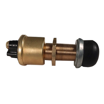 Raritan Heavy-Duty Push Button Switch - Brass - P/N 164000BR
