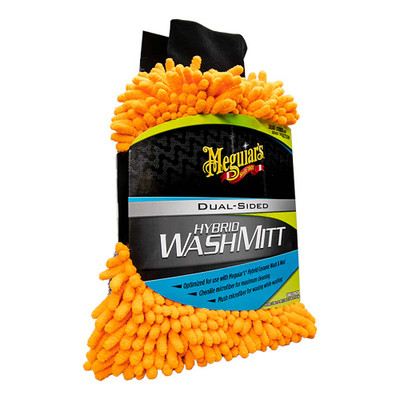 Meguiar's Hybrid Wash Mitt - Extremely Plush Microfiber Wash Mitt for Gently Waxing While Washing - P/N X210200 Meguiar's Hybrid Wash Mitt - Extremely Plush Microfiber Wash Mitt for Gently Waxing While Washing - P/N X210200