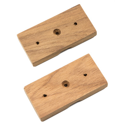 Whitecap Teak Rod Storage Rack Mounting Brackets - Pair - P/N 60609