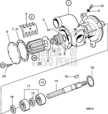 Shaft by Volvo Penta (3830705)