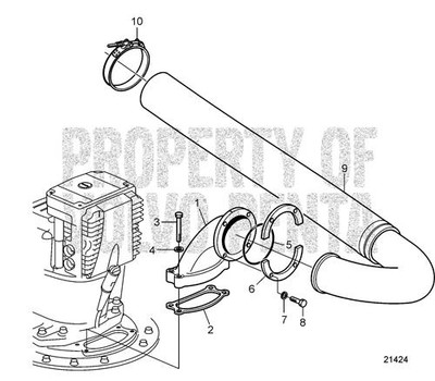 Gasket by Volvo Penta (3862150) Gasket by Volvo Penta (3862150)
