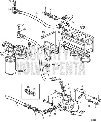 Flange Screw by Volvo Penta (965192)