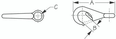 Brass Fast Eye Snap Size - 1 by Sea Dog Marine (139121-1)