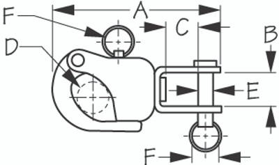 Ss Toggle Snap Shackle 3-1/2" by Sea Dog Marine (142902)