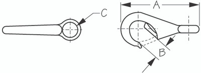 Ss Fast Eye Boat Snap - Size 2 by Sea Dog Marine (146122-1)