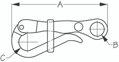 Bronze Pelican Hook 4" by Sea Dog Marine (189780)