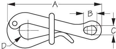 Ss Pelican Hook - 4" by Sea Dog Marine (189785-1)