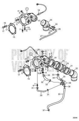 Oil Filter Housing by Volvo Penta (17365933)