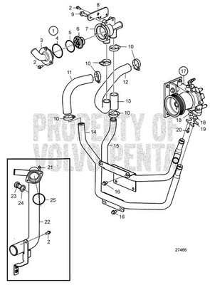 Thermostat by Volvo Penta (22322741)