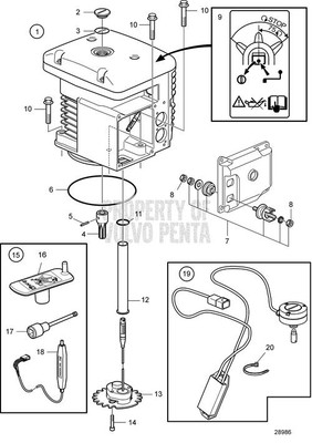 Sensor by Volvo Penta (22394967)